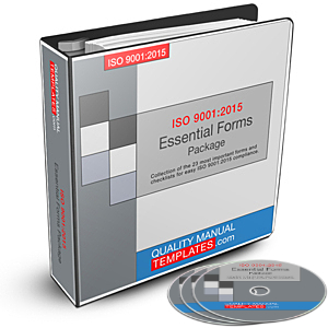 ISO 9001:2015 Essential Forms Package
