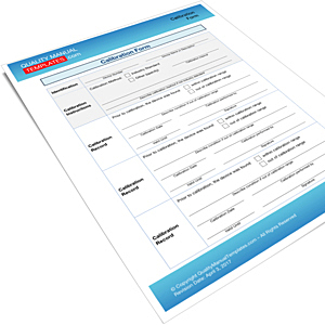 Calibration Form