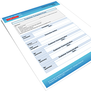 Customer Complaint Form